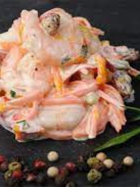 Salade gambas mandarines